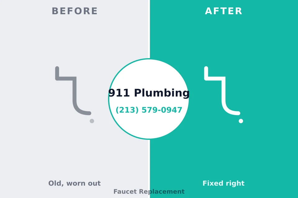 Before and after: plumbing repair Red Bud, IL